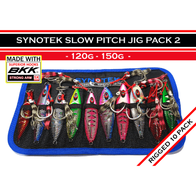 Synotek SLOW PITCH Jig Bundle Value Pack 2: 120g - 150g
