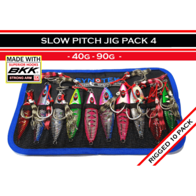 Synotek SLOW PITCH Jig Bundle Value Pack 4: 40g - 90g